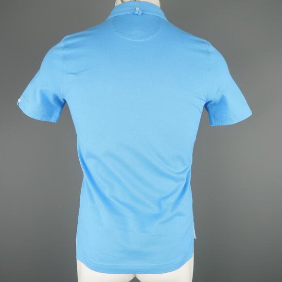 BLACK FLEECE Size XS Blue Pique Button Down Collar POLO - Picture 5 of 7